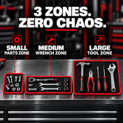 Delixo™ 3-Zone Magnetic Tool Mat Set